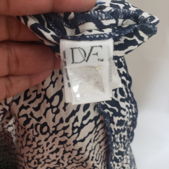 Diane Von Furstenberg Pele Snake Wave Jacquard Aline Dress Size 10 - Picture 9 of 12